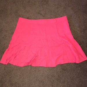 NWT Express pinkish/coral flared mini skirt!